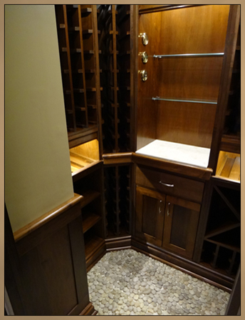 Completed Wine Cellar - Wine Racks, Cabinets and Room