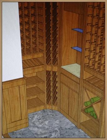 Future Wine Cellar Plans of Custom Racks and Room