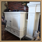 Custom Woodworking - Fireplace Mantel Side Cabinets Thumbnail Image