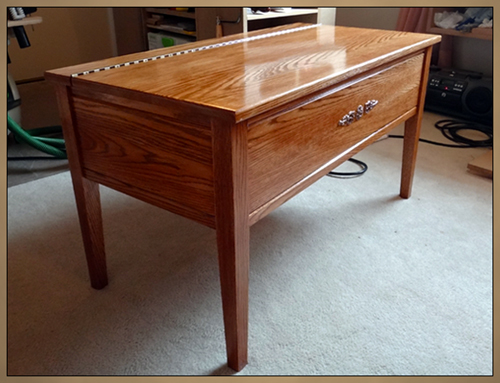 Custom Fine Furniture - Oak Hallway Bench