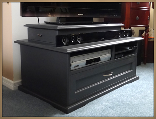 Custom Furniture - Custom Painted TV Stand